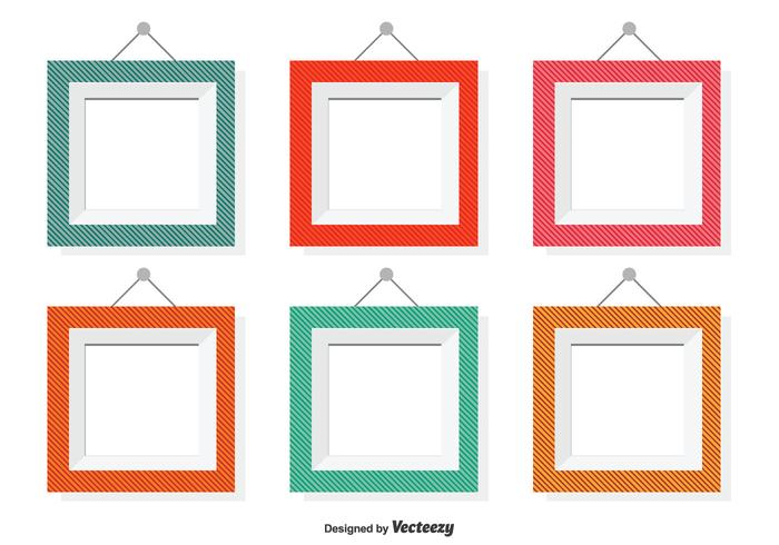 Assorted Color Vector Frames