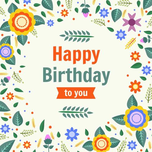 Birthday Typography Vector