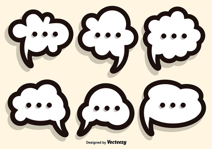 Callout Speech Bubble Vector Set