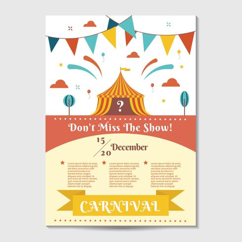 Carnival Poster Template Vector