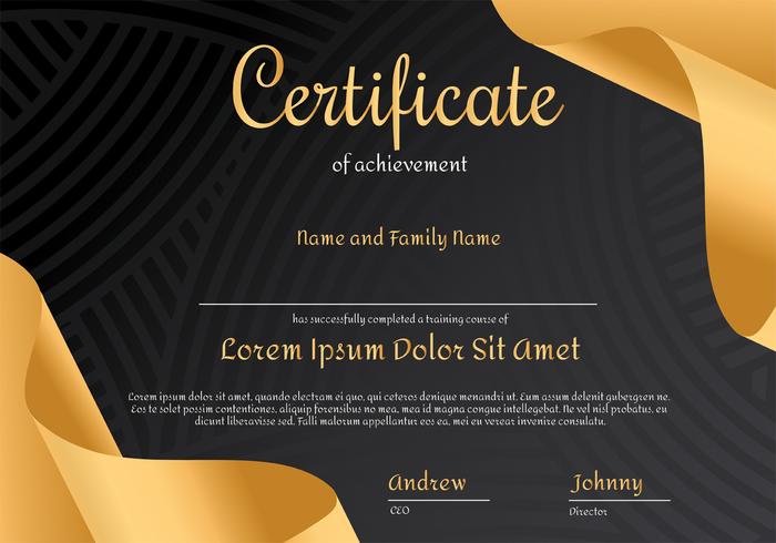 Certificate Vector Design