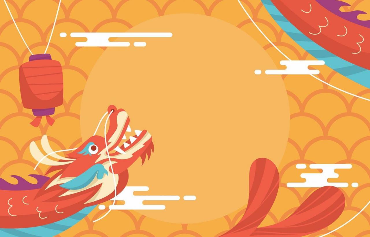 Chinese New Year Celebration Background vector