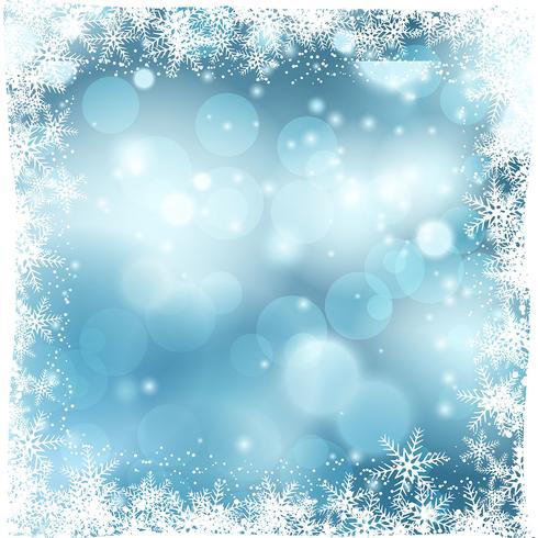 Christmas snowy background vector
