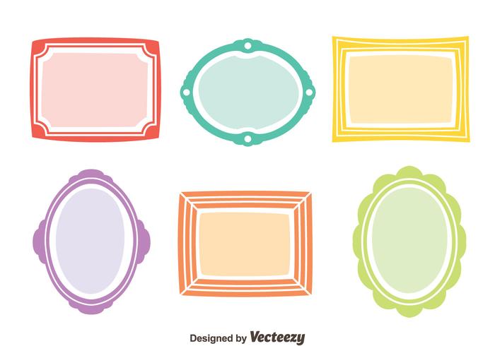 Colorful Frame Vector Set