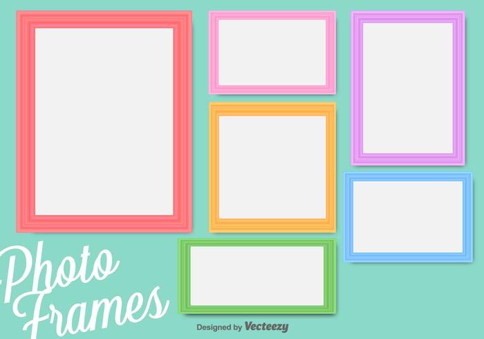 Colorful Vector Photo Frames