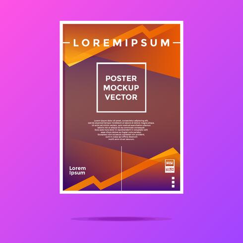 Customizable Poster Mockup Vector