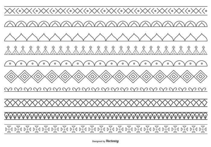 Cute Decorative Vector Border Collection