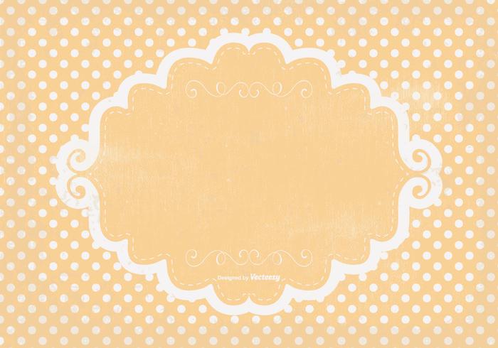 Cute Polka Dot Grunge Background vector