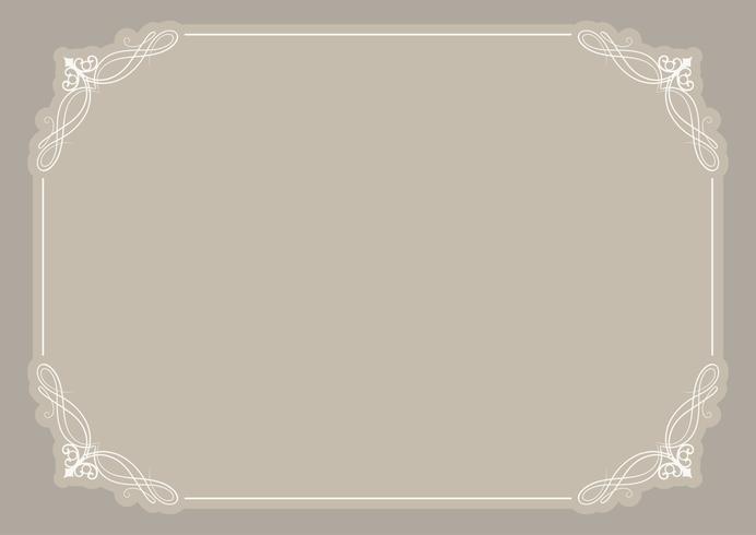 Decorative blank certificate background vector