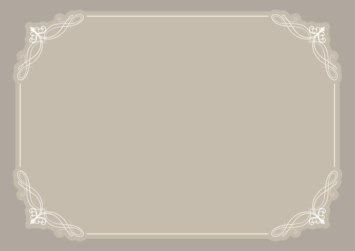 Decorative blank certificate background vector