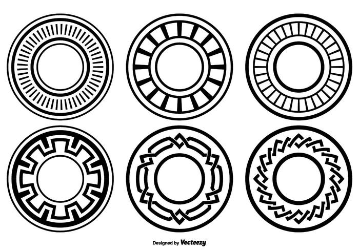 Decorative Circle Shapes vector