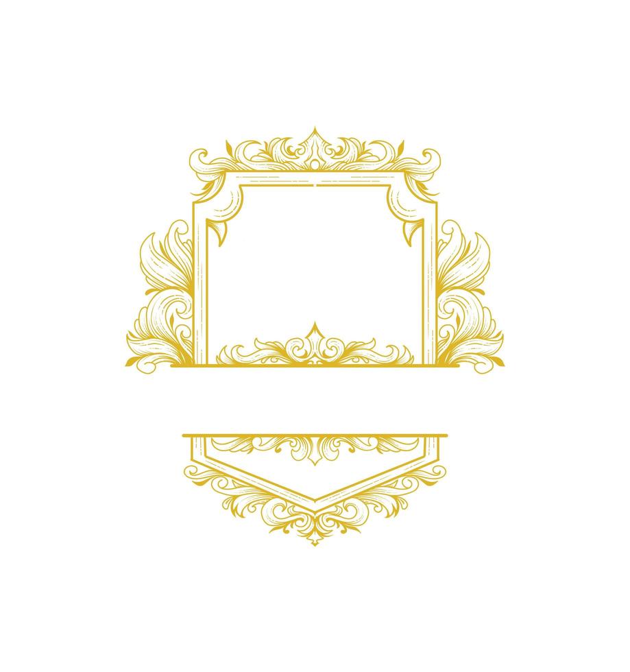 Decorative frame template vector