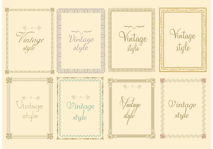 Decorative Vintage Frame Vectors 