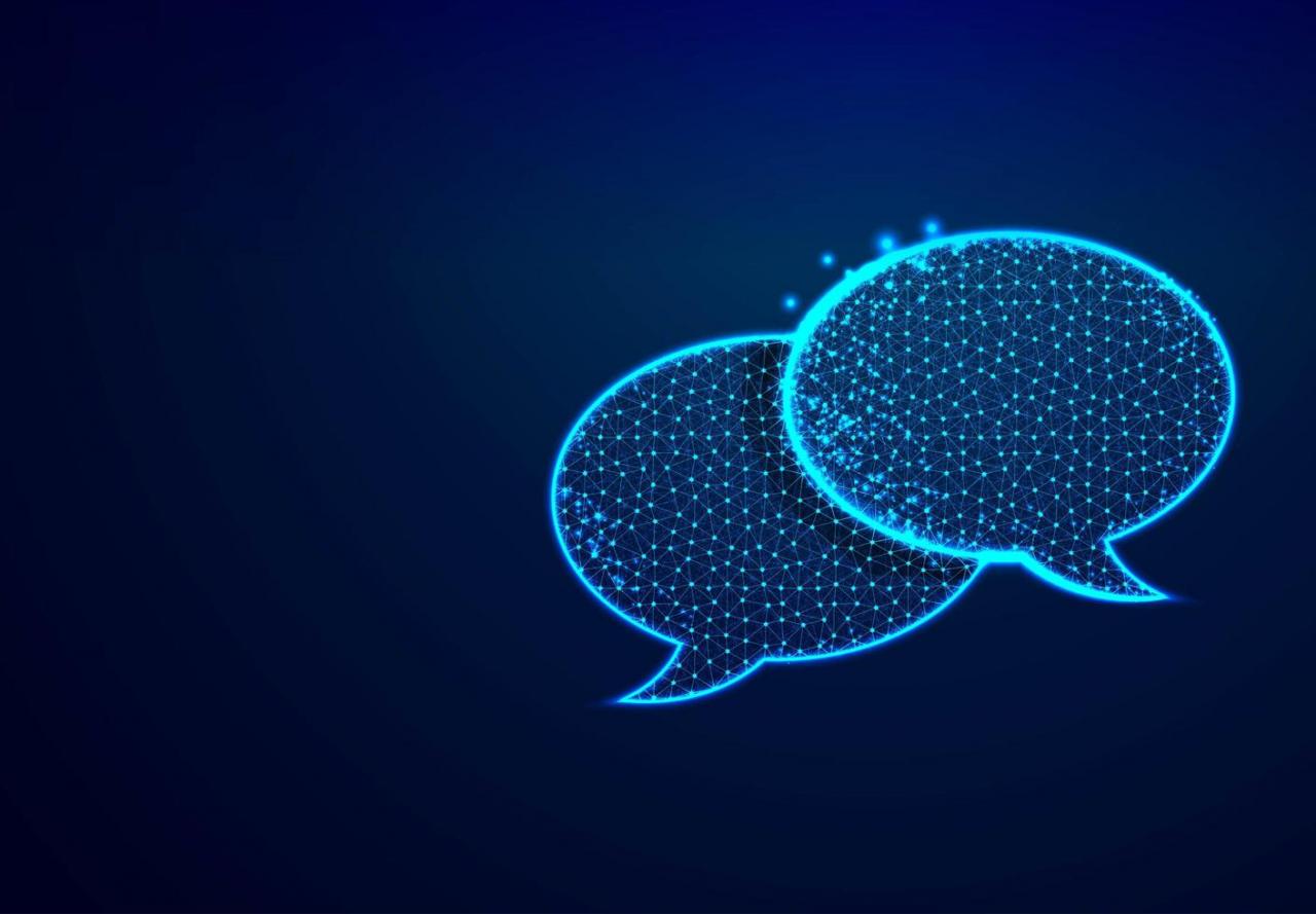 Dialogue Chat Clouds Speech Bubble Icons Wireframe vector