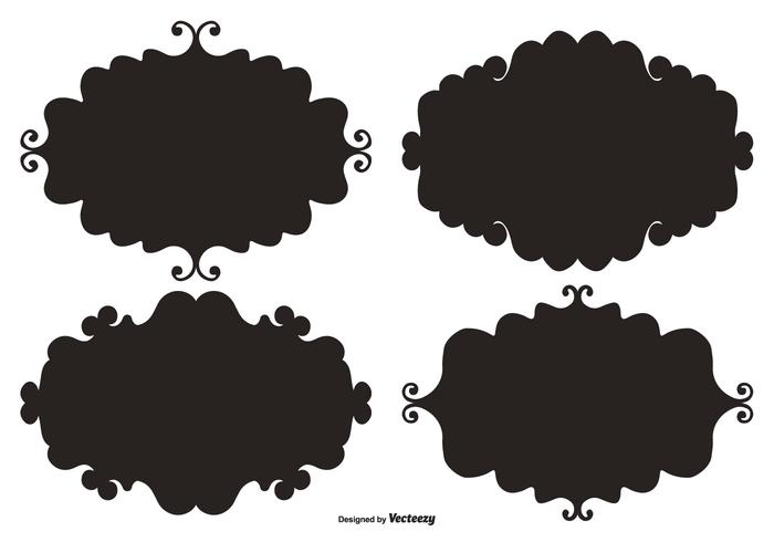 Doodle Vector Label Frames