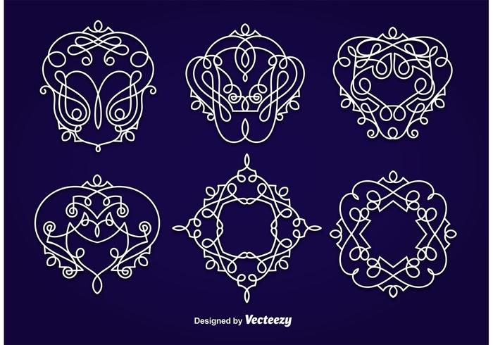 Emblems Ornaments vector