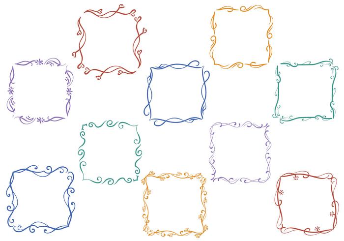 Free Floral Frames Vectors