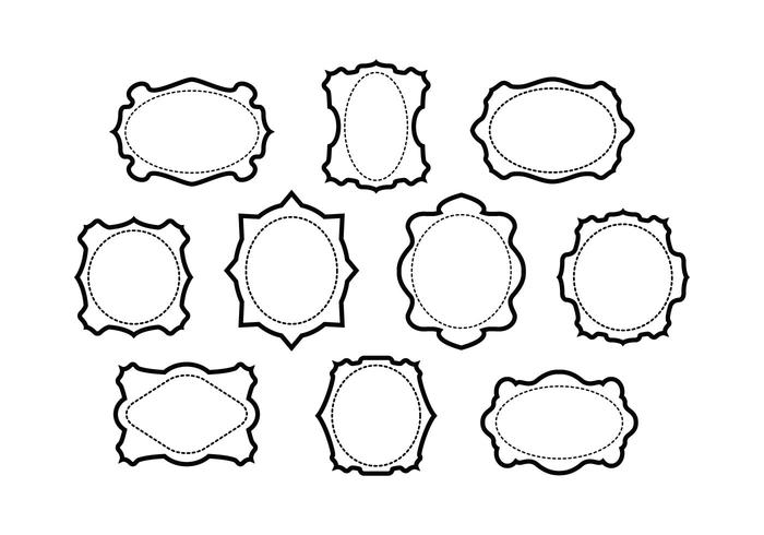 Free Funky Frames Vector