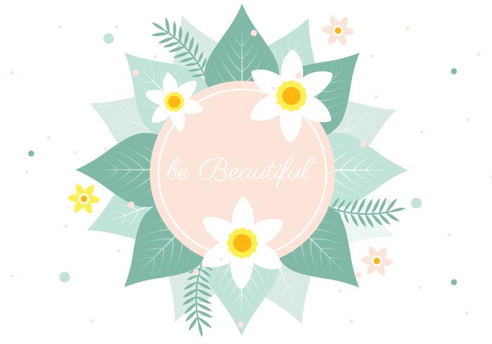 Free Spring Vector Flower Greeting