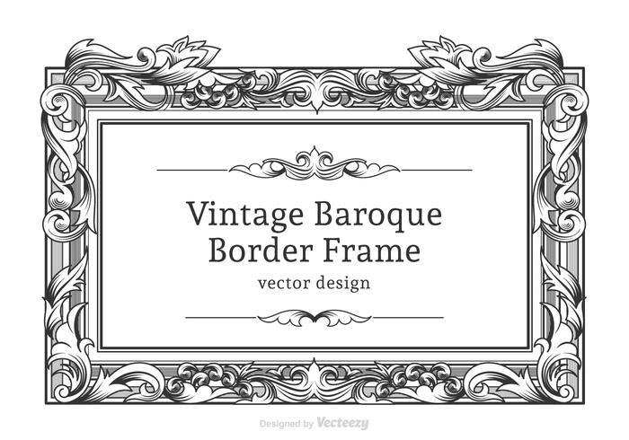 Vector Baroque Border Frame