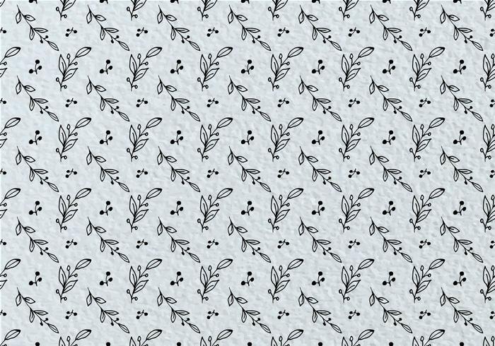 Free Vector Hand Draw Leaves Pattern