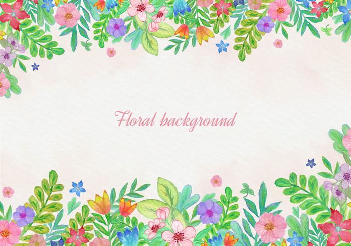 Free Vector Watercolor Floral Card