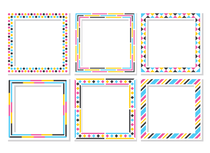 Funky Frames vector