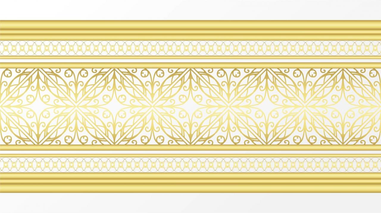 Golden ornamental border vector