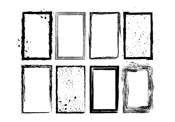 Grunge Photo Edge Frames vector