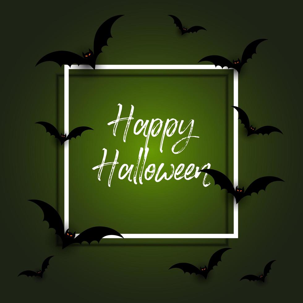 Halloween background with bats vector