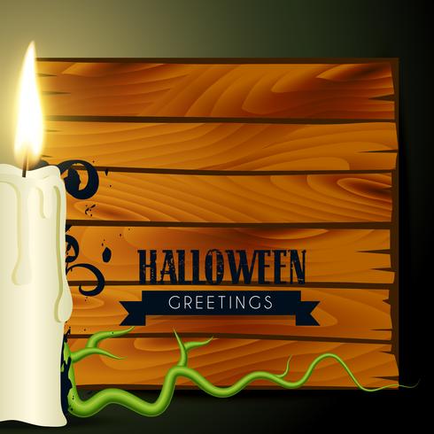 halloween candle vector