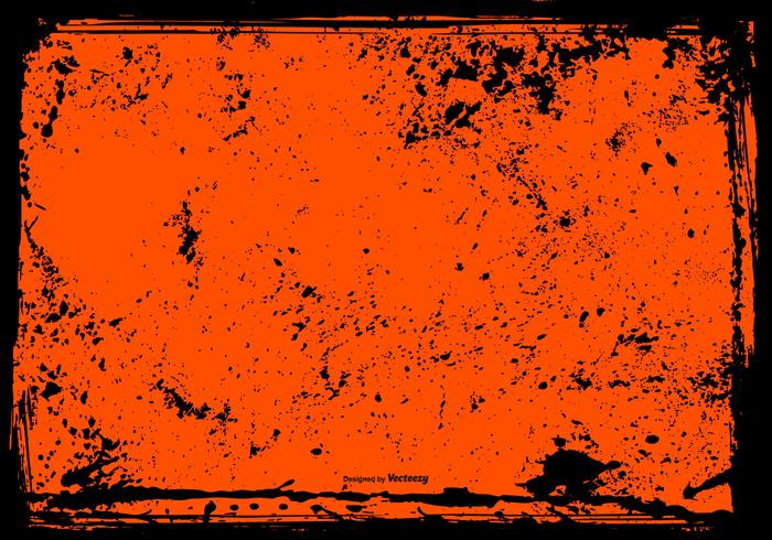 Halloween Grunge Frame Background vector