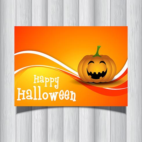 Halloween pumpkin flyer  vector