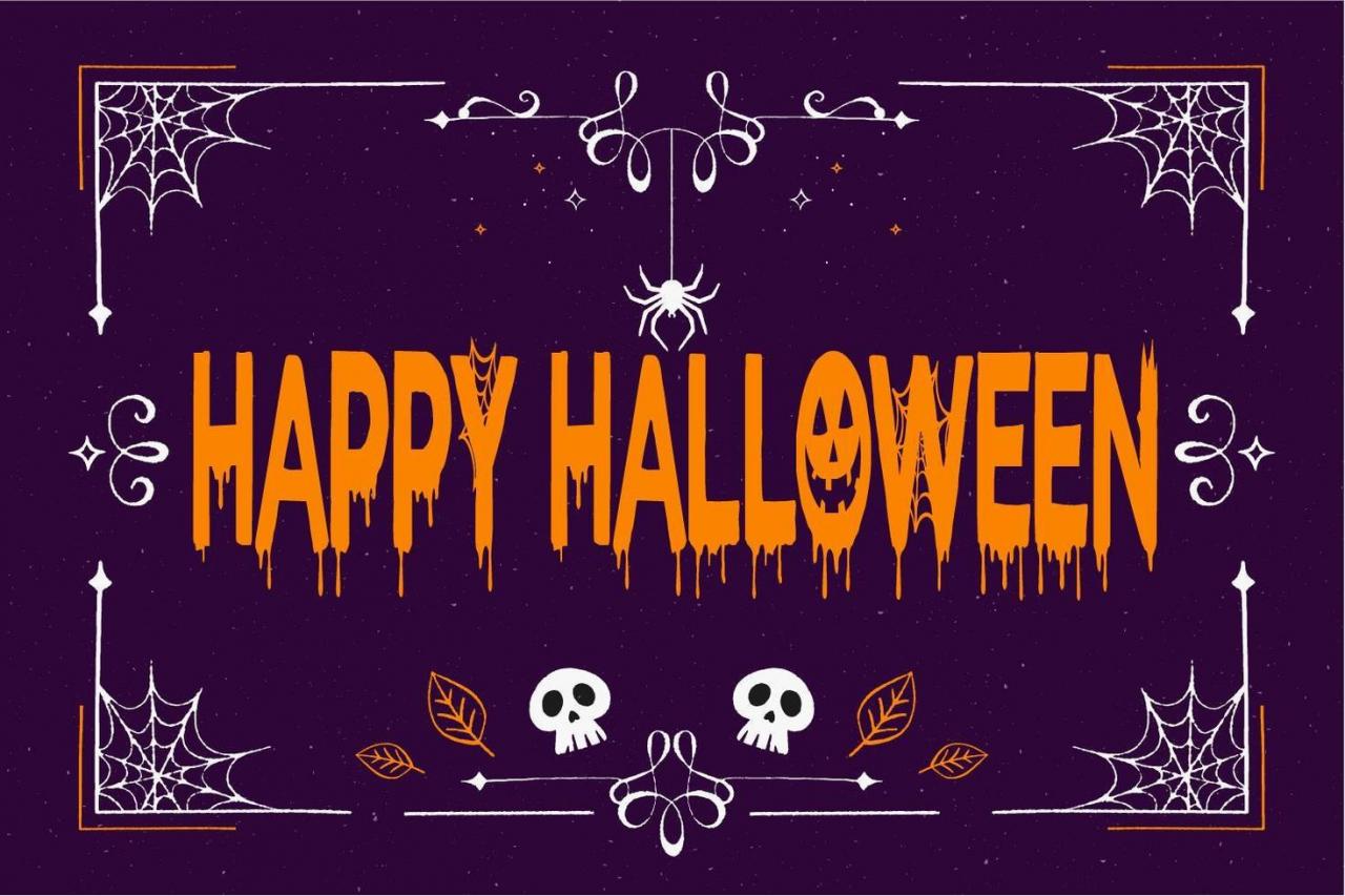 Halloween Violet Scary Frame vector