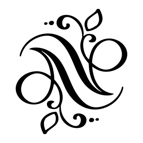 Hand drawn border flourish separator  vector