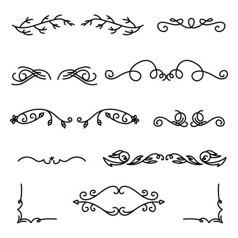 Hand-drawn Dividers vector