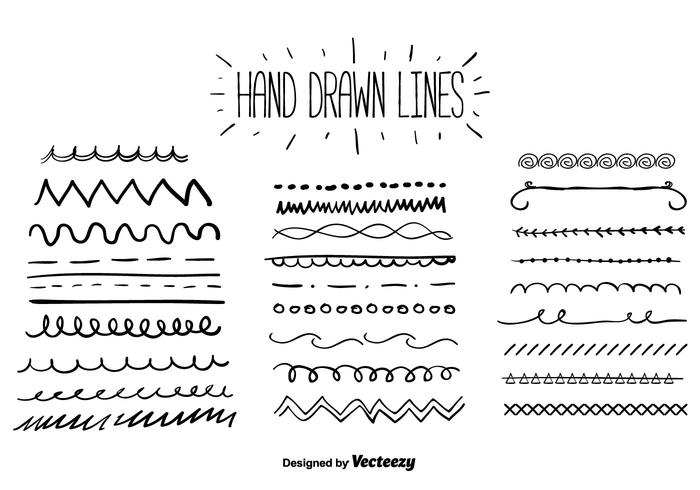 Hand Drawn Lines Vector