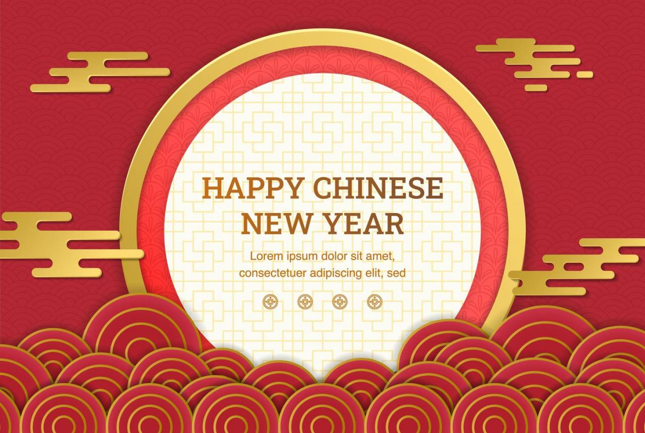 Happy chinese new year vector