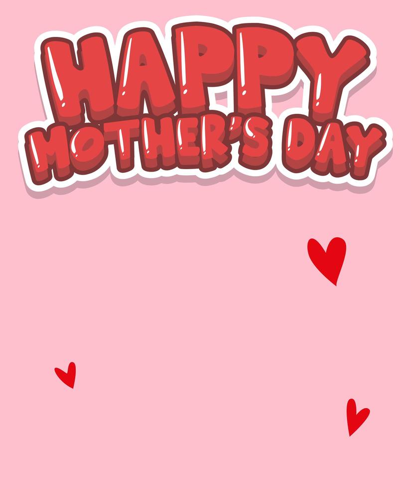 Happy Mother's Day Sign vector