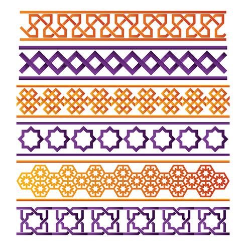 Islamic Border Vector Set