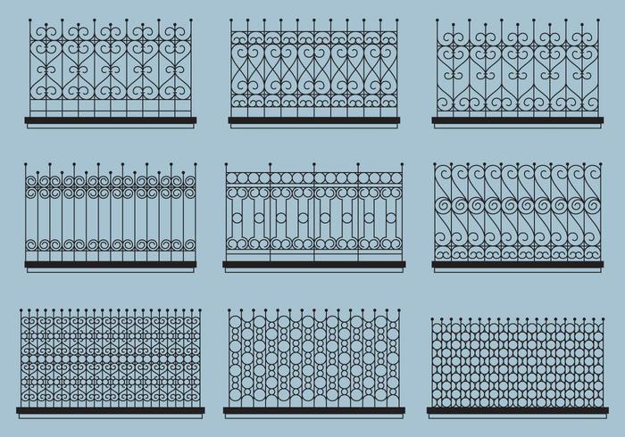 Line Balcony Vectors