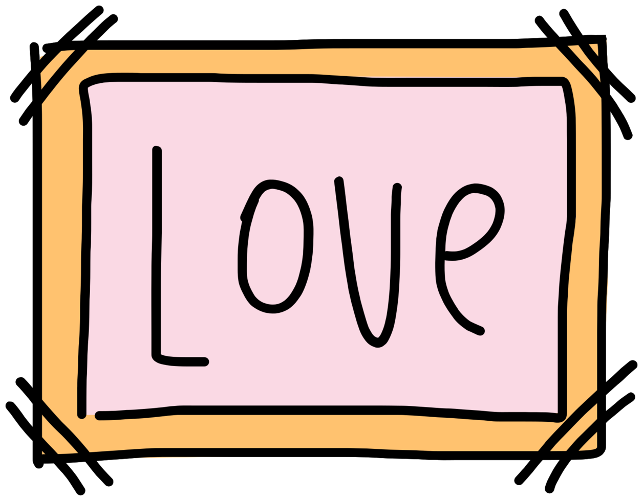 Love frame png