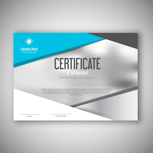 Modern certificate design vector