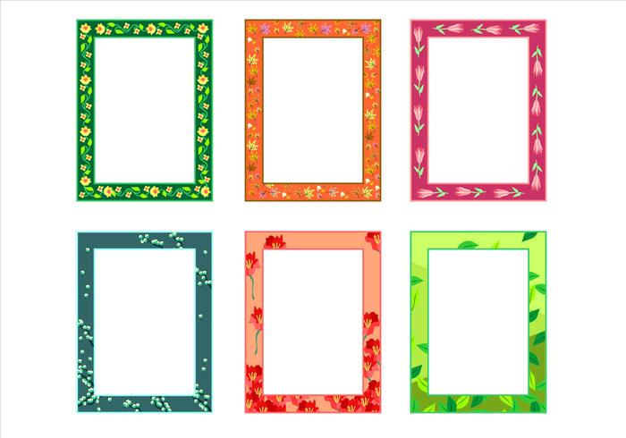 Natural Potrait Funky Frames Free Vector