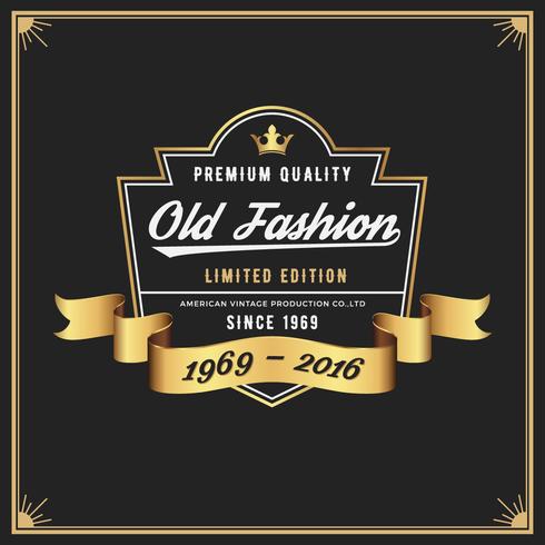 Old fashion frame & label design for Apparel Whiskey Wine Jeans  vector