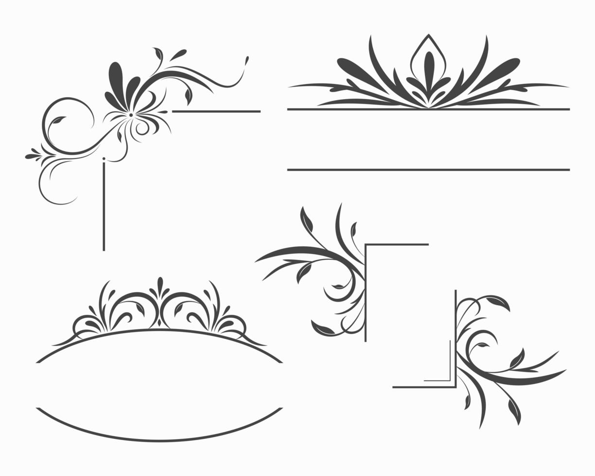 Ornamental Frames and Borders vector