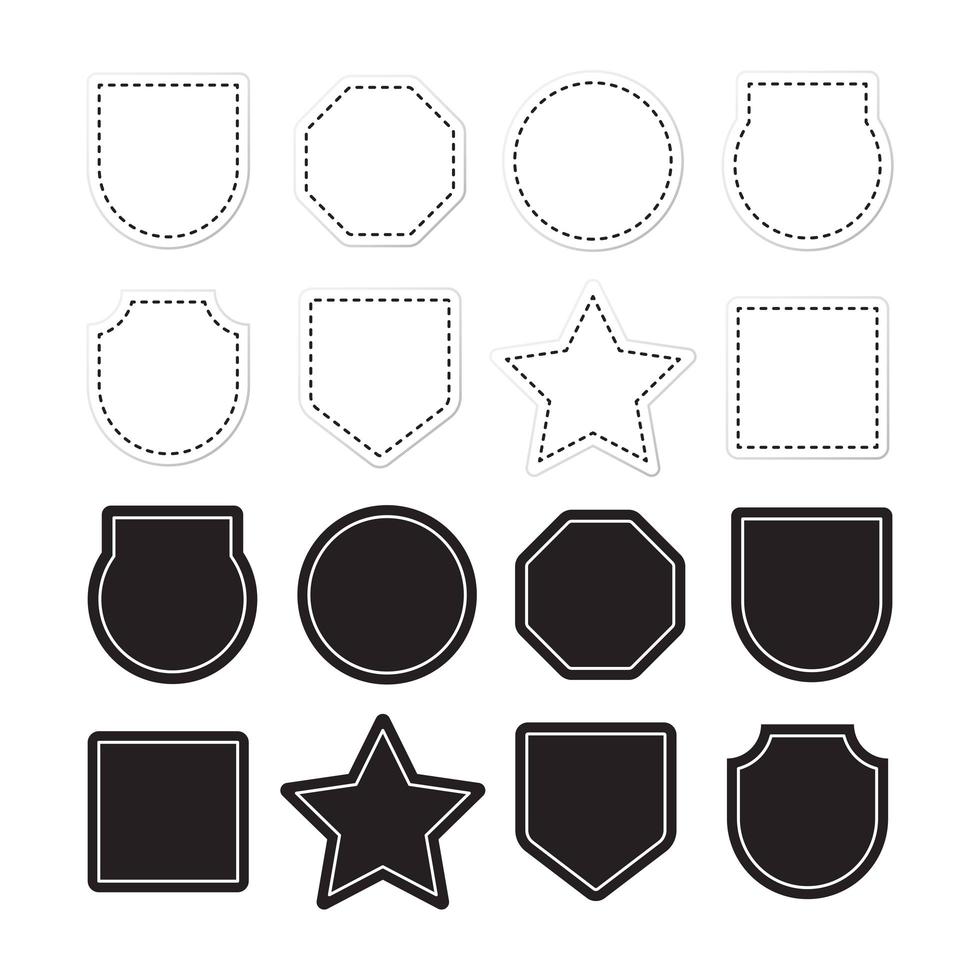 Ornamental label frames vector