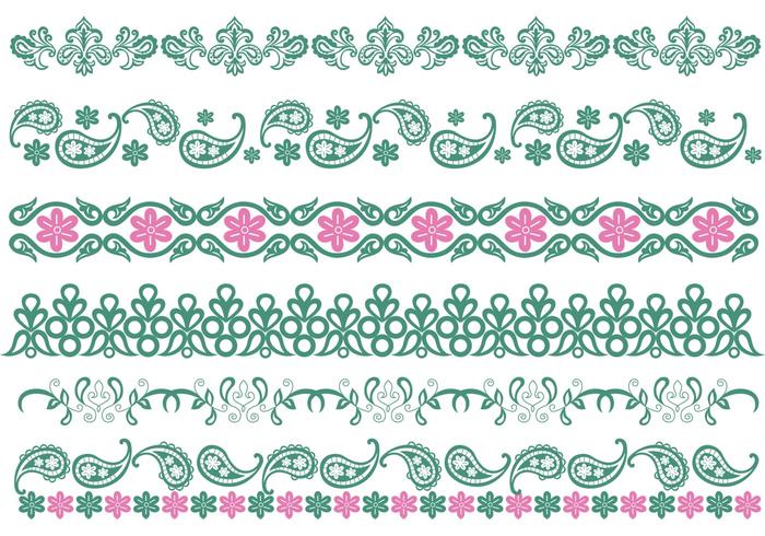 Paisley Border Vintage Vectors 