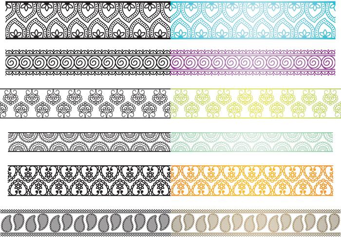 Paisley Borders vector