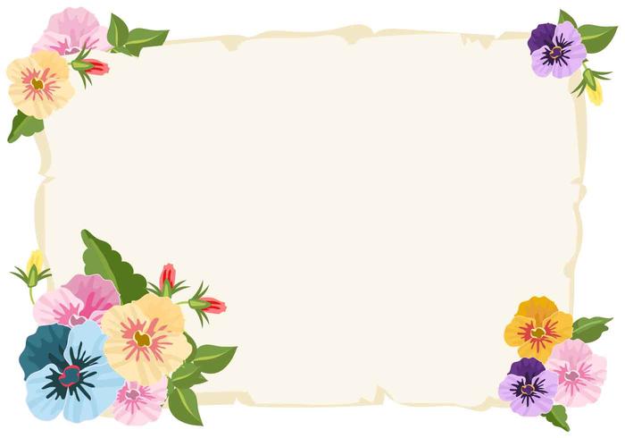 Pansy Color Pattern Background vector